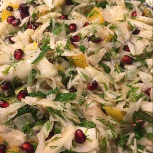 Fennel, orange and pomegranate