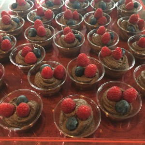 Blackbean choc-pots with no added sugar.